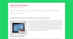 Desktop Screenshot of betterhomeautomation.com