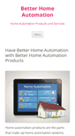 Mobile Screenshot of betterhomeautomation.com