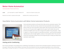 Tablet Screenshot of betterhomeautomation.com